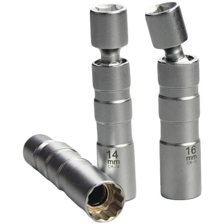 

Magnetic Swivel Spark Plug Socket: 14MM & 16MM Thin Wall Removal Tool