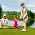 thumbnail image 2 of Ultimate 30 Inch Junior Mallet Putter for Kids with Stainless Steel Shaft and Headcover Pink, 2 of 10