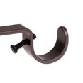 thumbnail image 3 of Soporte para varilla de cortina, soporte doble de hierro para varilla de cortina de 18mm 27mm, 122 x 51 x 16mm Marrón, 3 of 3