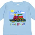 thumbnail image 4 of Inktastic I Love Trains Boys or Girls Long Sleeve Toddler T-Shirt, 4 of 5