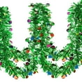 thumbnail image 3 of 5PACK 10Feet Green Christmas Tinsel Garland with Colorful Polka Dots Metallic Tinsel Twist Garland Glittering Decoration for Christmas Tree Decor Wedding Summer Luau Birthday Party, 3 of 7