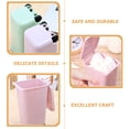 thumbnail image 2 of OULII 2Pcs Trash Bin with Lid Green PP for Desktop Organization and Office Use, 2 of 8
