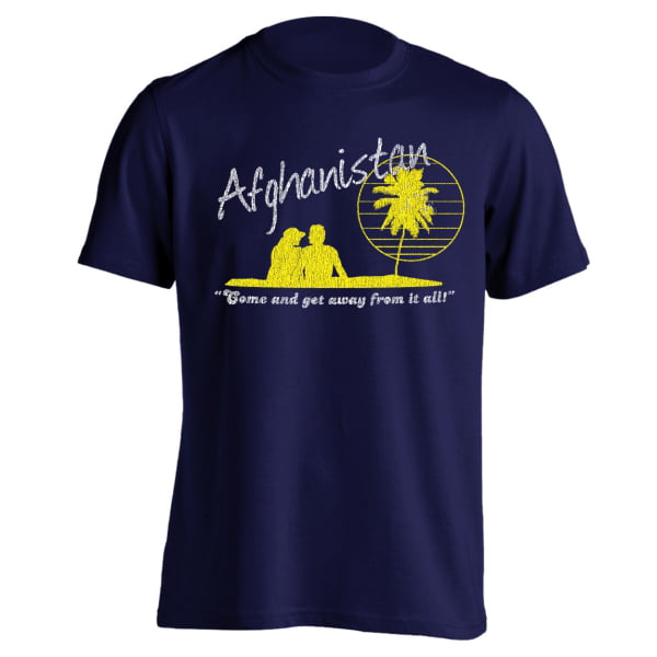 Afghanistan Vacation  Navy Basic Men's T-Shirt