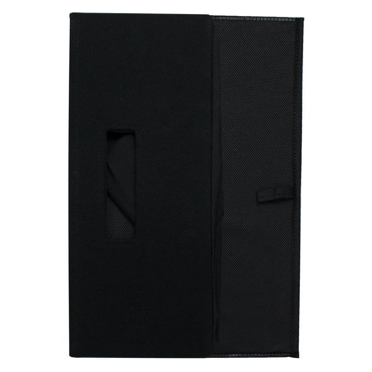 Better Homes & Gardens Half-Size Fabric Bins, 2-Pack Black photo 5