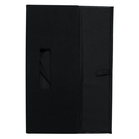 Better Homes & Gardens Half-Size Fabric Storage Bin, Black, 2 Pack