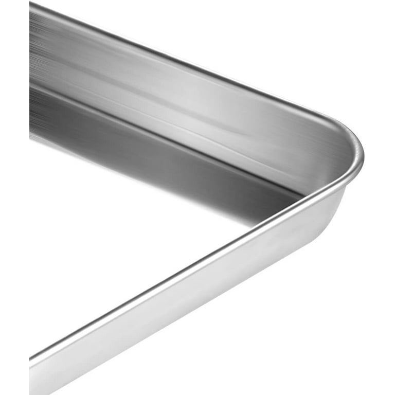 Baking Sheet Set of Stainless Steel Cookie Sheet Baking Pan