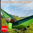 thumbnail image 4 of Mosquito Hammock: Portable Bug Prevention Hammock with Carabiners and Hanging Kit - Perfect for Outdoor Adventures, Backpacking, and Camping Trips, 4.6x8.5inch/140x260cm, Dark Green, 4 of 16