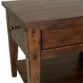 thumbnail image 2 of Lake House Dark Brown Wood End Table, 2 of 7