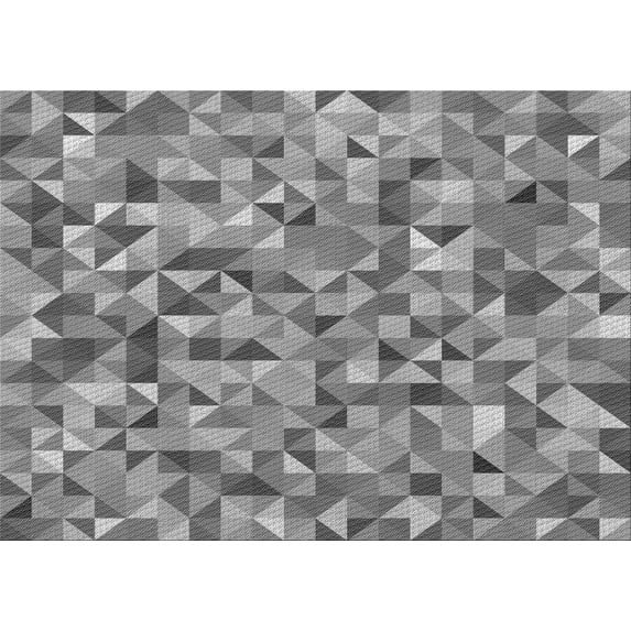 Ahgly Company Machine Washable Indoor Rectangle Transitional Ash Gray Area Rugs, 2' x 5'