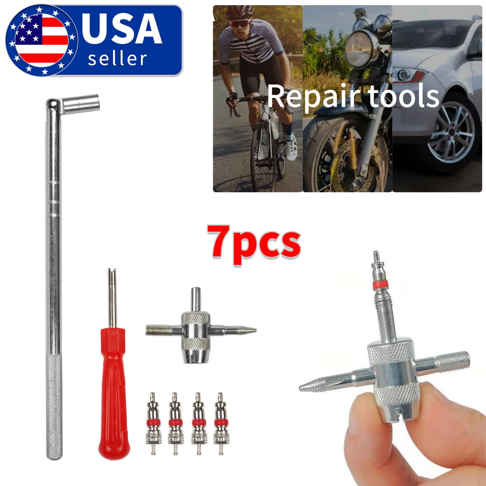 ASKITO Valve Stem Puller Installation HD Chrome Tool Car Tire Changer