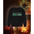 thumbnail image 4 of Christmas Trees flat line drawing Sweatshirt Women Sweatshirt Small Black, 4 of 5