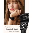 thumbnail image 6 of TOYOUTHS Slim Leather Band Compatible with Google Pixel Watch 3 41mm/Pixel Watch 2/Pixel Watch Band, Women’s Thin Dressy Strap with Celtic Knot Buckle, Premium Genuine Leather Wristband, 6 of 7