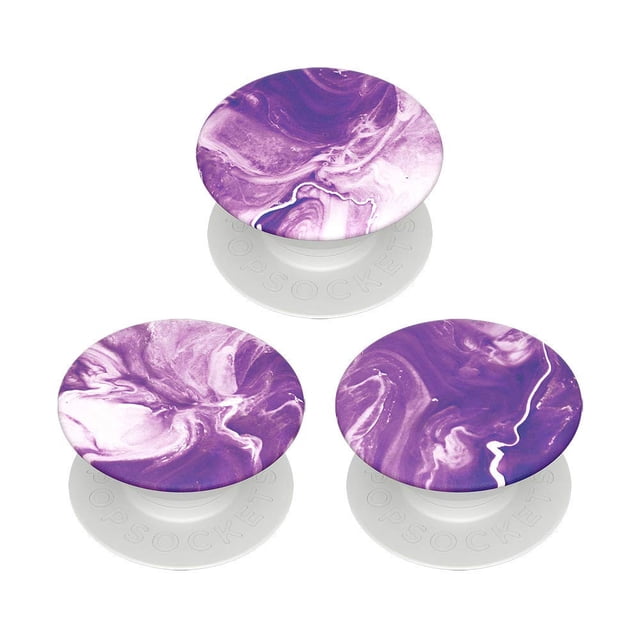 PopSockets PopMinis Mini Agarraderas para Teléfono y Tableta Paquete de 3 Morado