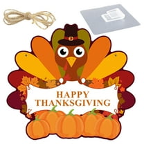 FUTUREORYY 1Set Thanksgiving Decor Turkey Shaped Door Hanger for Outdoor Hanging Ornaments 7.9x7.1in