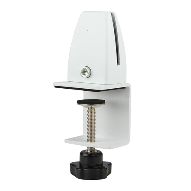 S SERENABLE Office Partition Bracket Divider Glass Screen Pins Clamp Shelf Office Panel Clips Support Hardware Accessories White