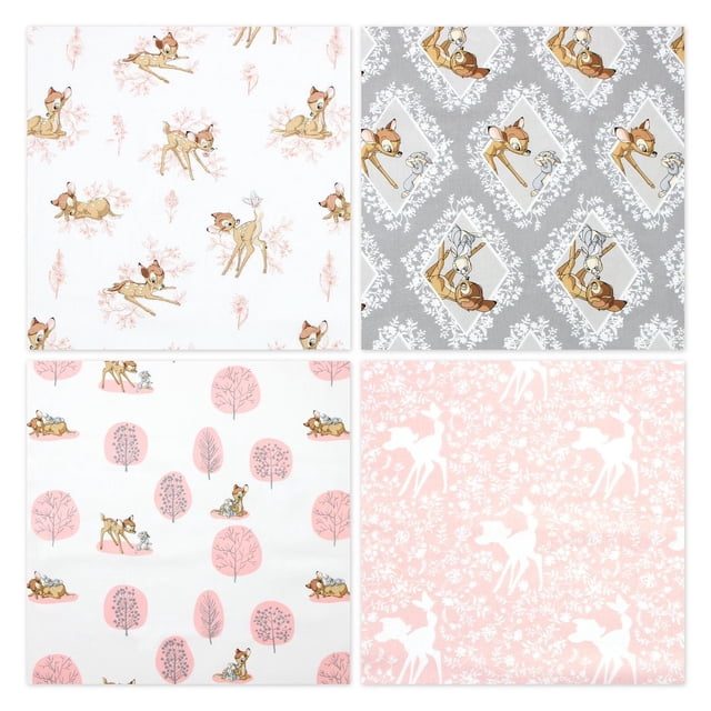 Fabric Creations Disney Bambi 4 Piece Cotton Fat Quarter Bundle
