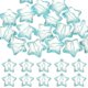 thumbnail image 1 of Paquete de 20 cuentas de estrella de acrílico, cuentas de estrella de cristal de 28 mm para fabricación de joyas/pulsera/collar/manualidades de bricolaje [Azul], 1 of 6
