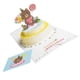 thumbnail image 3 of Fun Birthday Cards Lovers Friends Colleagues 15x15cm 3D Bear Shaped Wish Expression 1Pc, 3 of 3