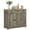 Gray, variant on Dining Room Sideboards, HOMCOM Sideboard with Solid Wood Countertop, Modern Kitchen Storage Cabinet, Coffee Bar Cabinet with 3 Drawers, Doors and Adjustable Shelf, Rustic Brown, Wooden Sideboards