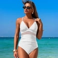 thumbnail image 3 of LYMAYTER Women's Spa One-piece Swimsuit Solid Color Swimwear Mesh Bathing Suit S-XL, 3 of 6