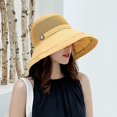 thumbnail image 3 of Sombrero de pescador de ala grande para mujer, moderno, estilo japonés, estilo coreano, sombrero para el sol que combina con todo, sombrero para el sol de playa, sombrero de lavabo para verano, 3 of 6