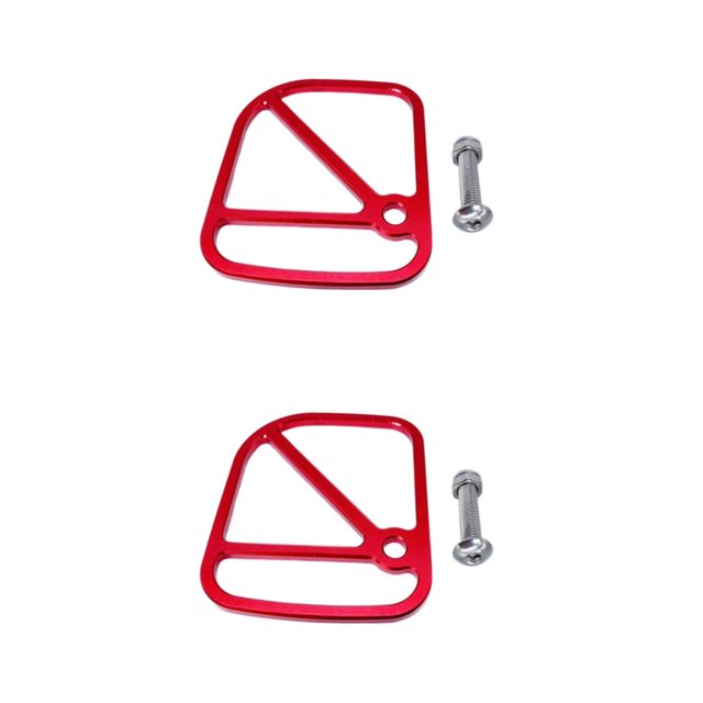 ZheElen Alloy Brake Cable Housing Line Shield Fender Disc for red 6x5x0.2cm 2Set