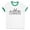 White/Kelly Green, variant on Skyline Cambridge England Ringer Tee Shirt Unisex Large White/Black