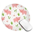 thumbnail image 2 of Disketp Funny Little Pigs Small Mouse Pad 7.9x7.9 Inches,Washable Round Mousepad For Office Laptop Computer,Non-Slip Rubber Base Mouse Pads For Wireless Mouse, 2 of 8