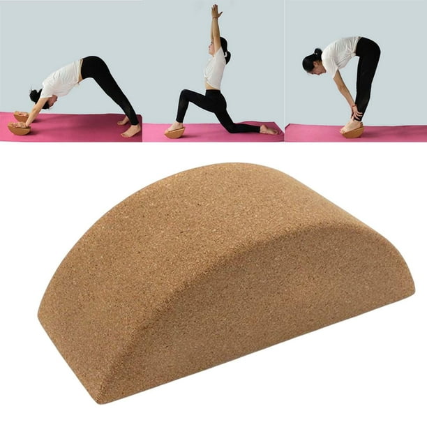 Cork Yoga Block Balance Accessories Stretching Support Exercise
