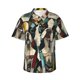 thumbnail image 1 of Balery Colorful Bulldog Duo Camisas hawaianas de manga corta para hombre, camisas playeras de corte holgado, camisas de vacaciones con botones,Medium, 1 of 7