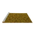 thumbnail image 2 of Ahgly Company Machine Washable Indoor Rectangle Abstract Yellow Modern Area Rugs, 5' x 7', 2 of 4
