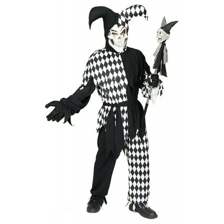 Wicked Chamber Jester Child Costume Black and White -