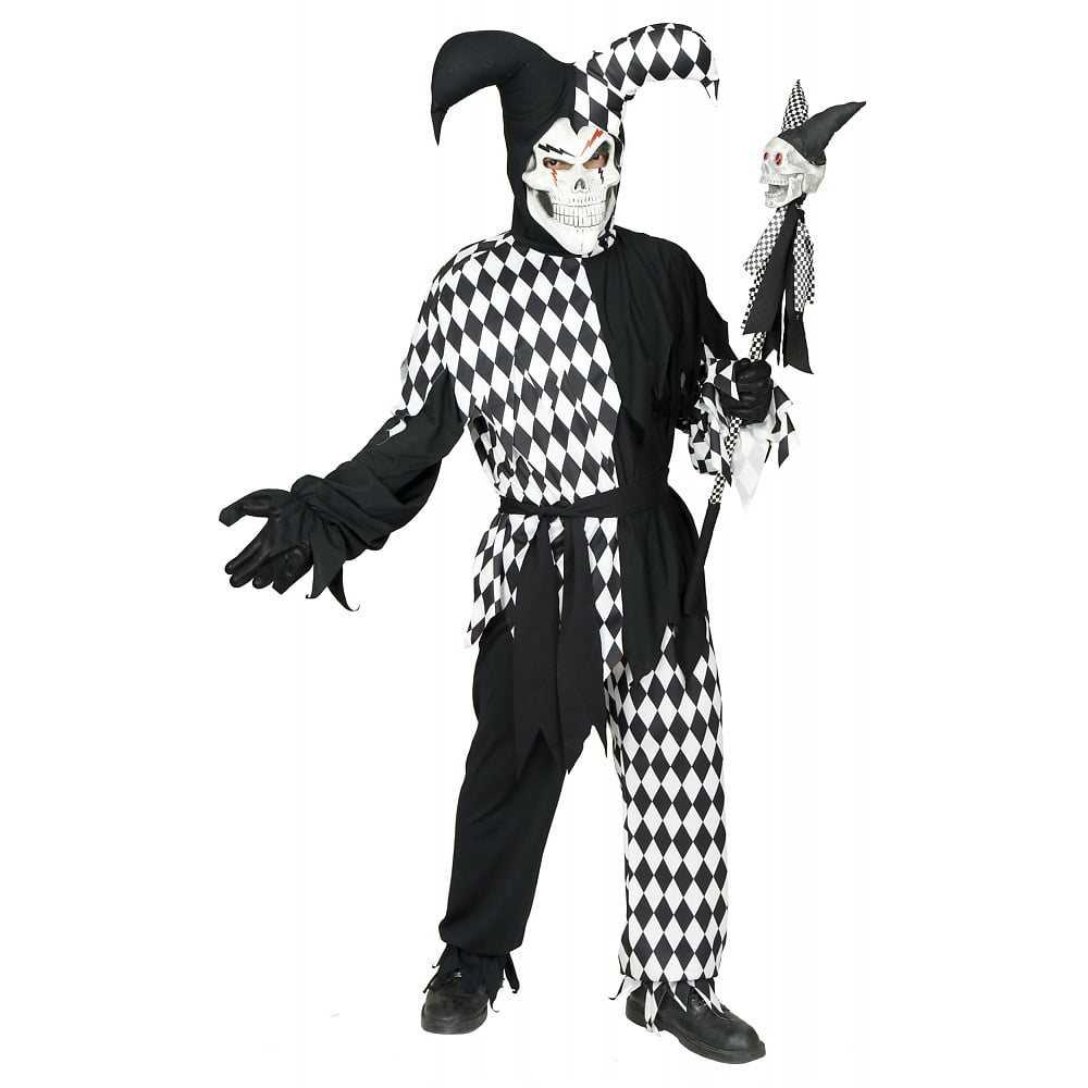 Wicked Chamber Jester Child Costume Black and White - Small - Walmart ...