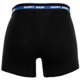 thumbnail image 5 of Happy Shorts Men's Boxer Shorts, 3-Pack - Retro Jersey, Logo Waistband Hawaii L (Large), 5 of 7