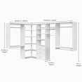 thumbnail image 5 of Easy Track Wood Laminate Ultimate Corner Closet Oranizer, 5 of 8
