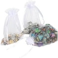 thumbnail image 6 of Naler 120Pcs Organza Drawstring Little Pouches,White Candy Jewelry Party Christmas Wedding Favor Gift Bags, 6 of 7