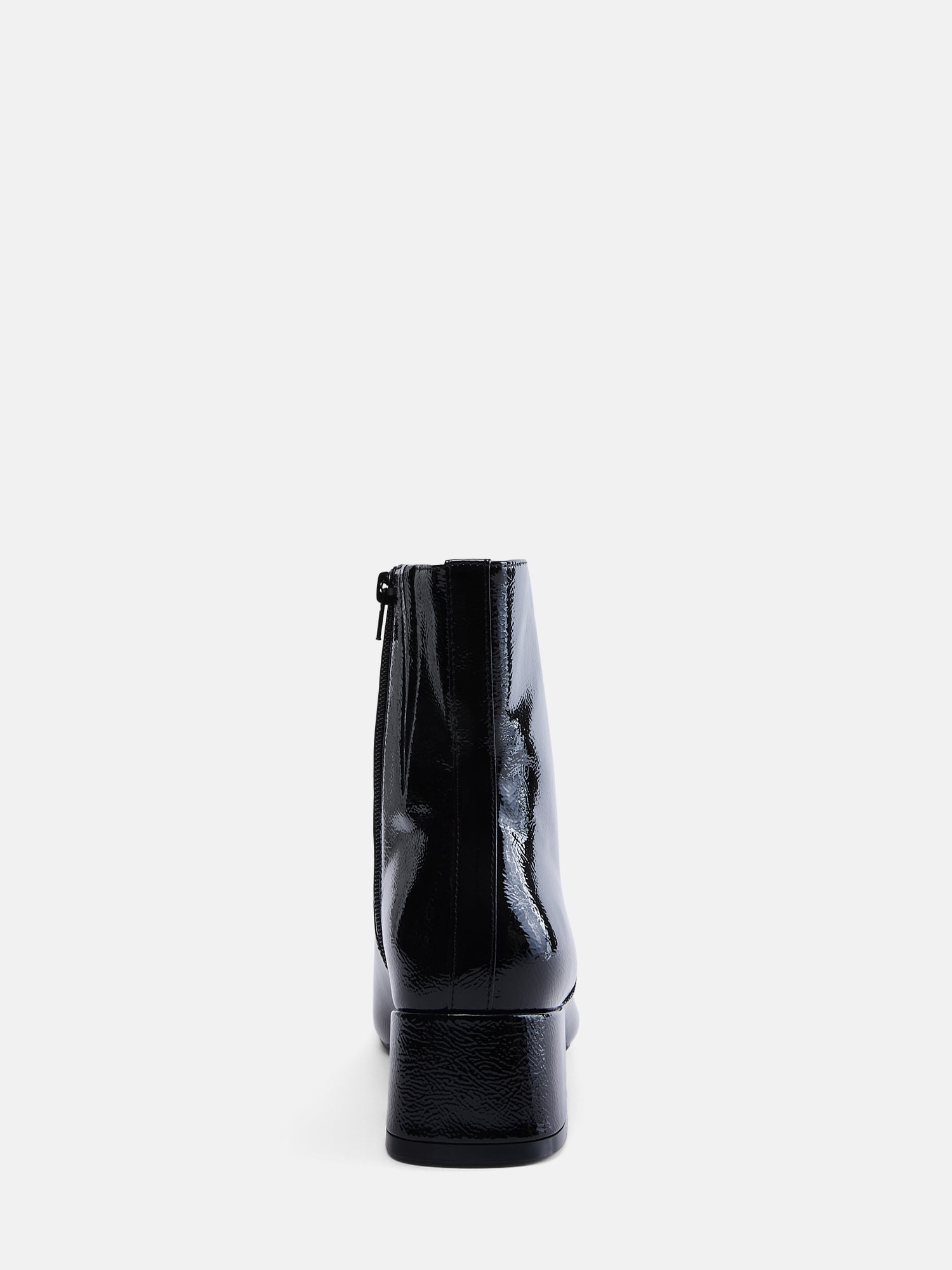 Scenario Women's Faux Leather Ankle Booties with Block Heel