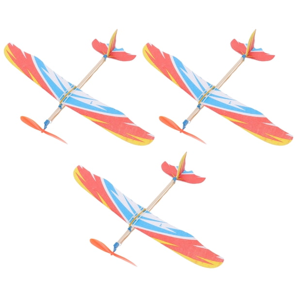 3 piezas de maquetas de aviones creativas para armar, con delicado diseño de pájaro. Avión propulsado por goma elástica. Juguete educativo.