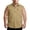 Khaki*, variant on RUTAYY Men's Shirts Solid Color Slim Fit Sleeveless Turndown Collar Button Down Vest with Pockets Casual Everyday Wear Breathable Lightweight Beach Vacation Blouse