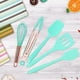 thumbnail image 2 of Mini espátula y mini juego de utensilios de cocina, juego pequeño de cinco piezas, pequeños utensilios de cocina de silicona para niños, batidor, espátula, pinzas, cuchara y espátula ranurada, 2 of 6