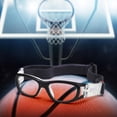 thumbnail image 4 of Gafas de baloncesto de entrenamiento de baloncesto profesional, Correa elástica ajustable Gafas de seguridad Gafas para niños Adultos Golf Rugby Negro Macarena Gafas de baloncesto, 4 of 7