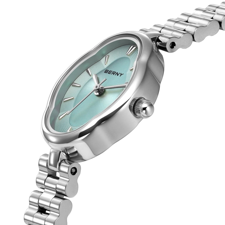 BERNY Small Silver Watches for Women Dainty Vintage Ladies  display picture 1