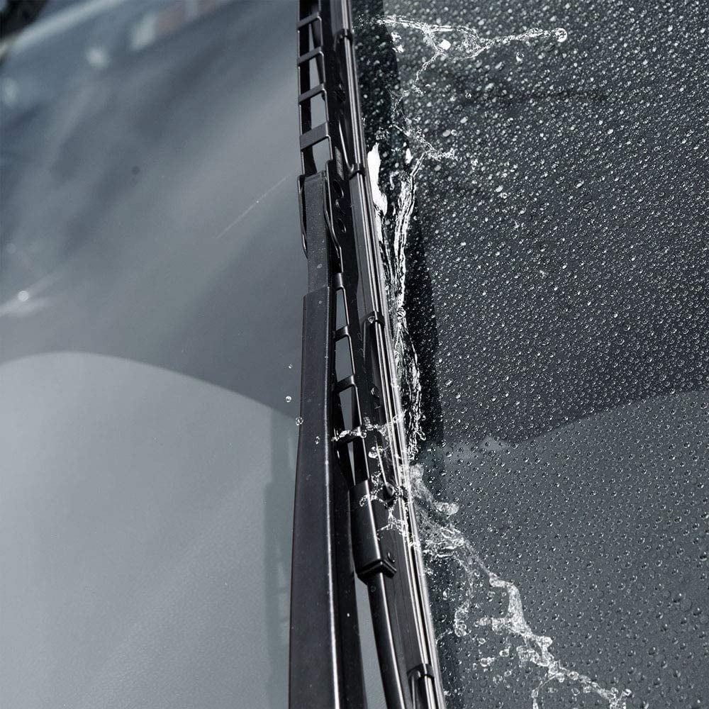 UltraFirm Precision Wiper Blade, High-Grade Natural Rubber, Metal Frame, 45° Cut for Maximum Clarity (16 Inch)