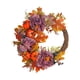 thumbnail image 4 of Guirnalda de flores artificiales para el Día de Acción de Gracias, corona de otoño para la puerta principal, cosecha de otoño Flor violeta, 4 of 9