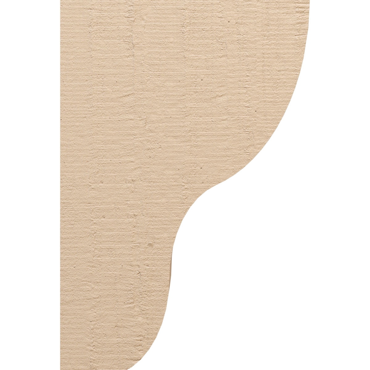 9"W x 18"D x 27"H Classic Greensboro Rough Cedar Woodgrain TimberThane Corbel, Primed Tan