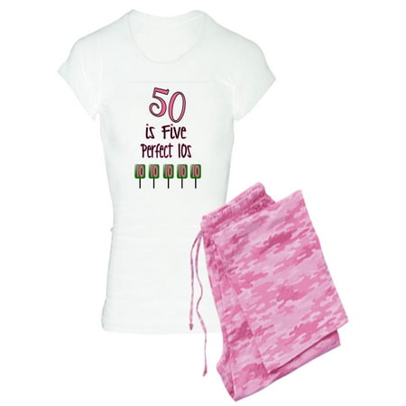 

CafePress - 50 Is Five Perfect TENS Pajamas - Women s Light Pajamas