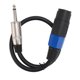 thumbnail image 2 of Cable de altavoz hembra a macho de 1/4 de pulgada cable de conexión de amplificador de gran compatibilidad para bajos para monitores de escenario, 2 of 8