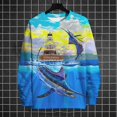 thumbnail image 3 of Suéter de cuello redondo de invierno para hombre, jersey con estampado 3D de océano, suéter de moda urbana, patrón de estilo cómic, camisetas deportivas informales cálidas, 3 of 5