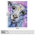 thumbnail image 4 of HENGT Plush Flannel Plush Blankets, Chihuahua Dog Pet Puppy Abstract Animal Watercolor Painting Throw Blanket for Spring Kitchen, Air Conditioning Blanket and Large Anti-Static, 4 of 6