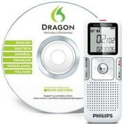 Philips Voice Tracer 2GB Digital Voice Recorder with LCD Display, White, LFH0625